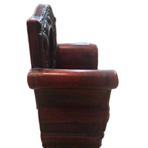 VTG Linco Designs Chair Photo Picture Frame In Brown/ Red - Picture 4 of 6